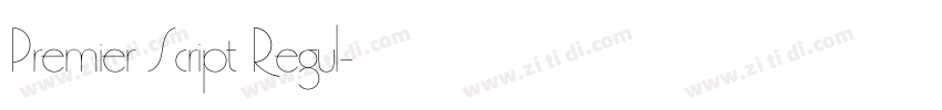 Premier Script Regul字体转换